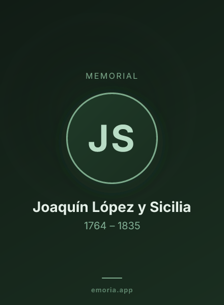 Memorial portrait of Joaquín López y Sicilia
