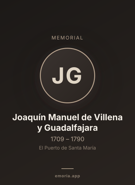 Memorial portrait of Joaquín Manuel de Villena y Guadalfajara