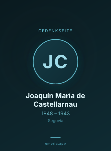 Gedenkportrait von Joaquín María de Castellarnau