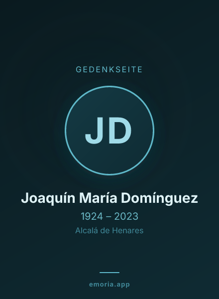Gedenkportrait von Joaquín María Domínguez