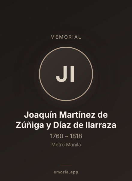 Memorial portrait of Joaquín Martínez de Zúñiga y Díaz de Ilarraza