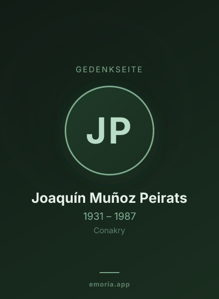 Gedenkportrait von Joaquín Muñoz Peirats