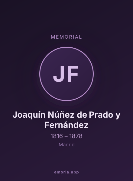 Memorial portrait of Joaquín Núñez de Prado y Fernández