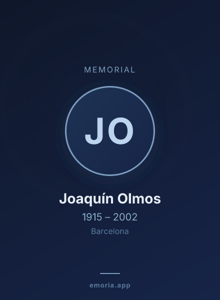 Memorial portrait of Joaquín Olmos