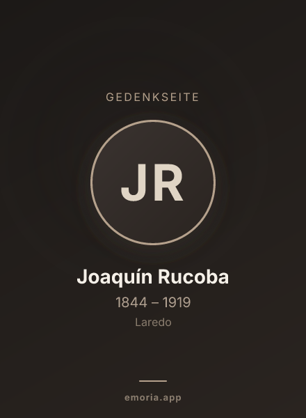 Gedenkportrait von Joaquín Rucoba