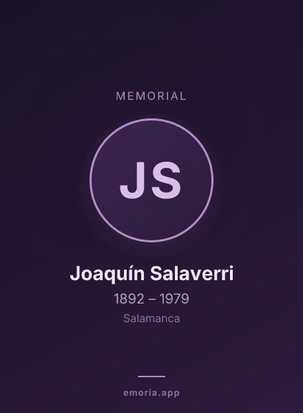 Memorial portrait of Joaquín Salaverri