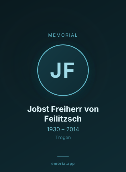 Memorial portrait of Jobst Freiherr von Feilitzsch