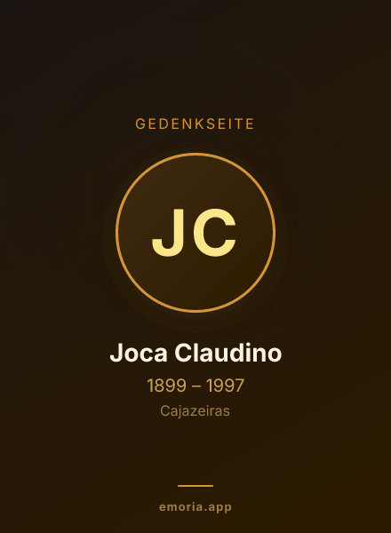 Gedenkportrait von Joca Claudino