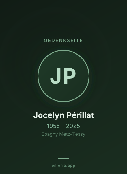 Gedenkportrait von Jocelyn Périllat