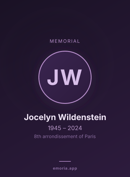 Memorial portrait of Jocelyn Wildenstein
