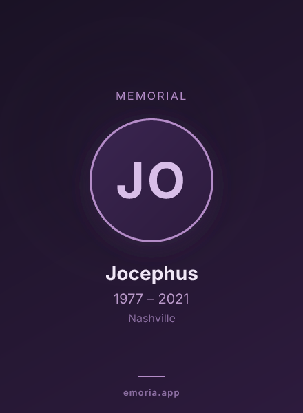 Memorial portrait of Jocephus