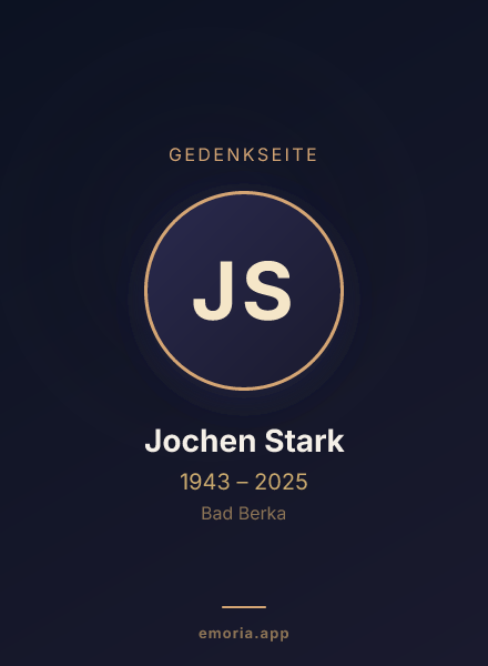 Gedenkportrait von Jochen Stark