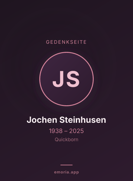 Gedenkportrait von Jochen Steinhusen