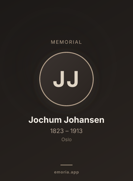 Memorial portrait of Jochum Johansen