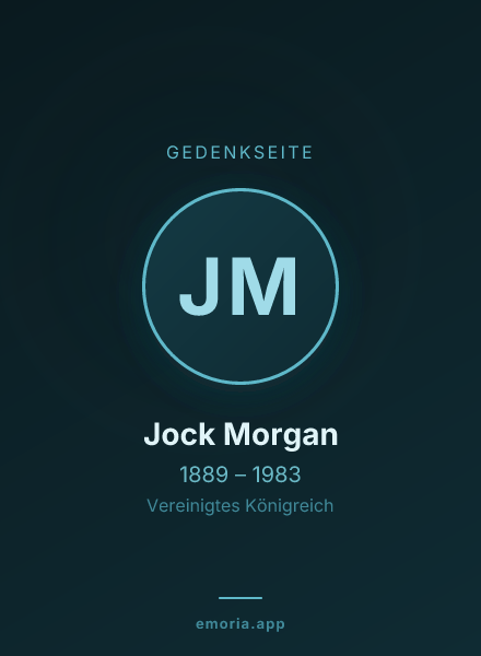 Gedenkportrait von Jock Morgan