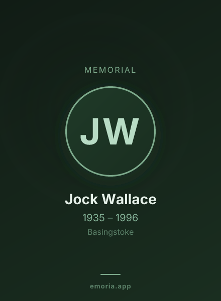 Memorial portrait of Jock Wallace