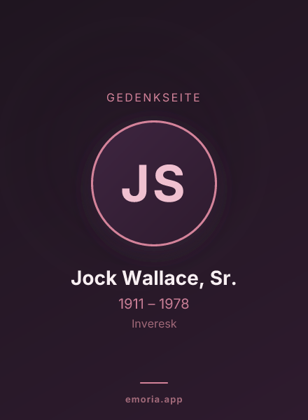 Gedenkportrait von Jock Wallace, Sr.
