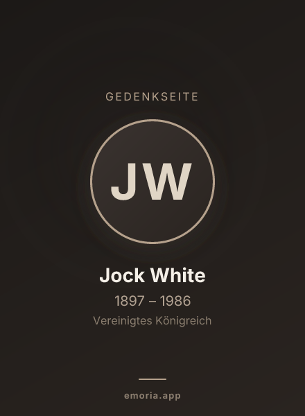 Gedenkportrait von Jock White