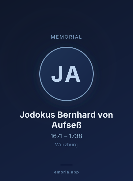 Memorial portrait of Jodokus Bernhard von Aufseß