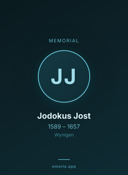 Memorial portrait of Jodokus Jost