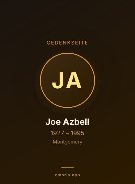 Gedenkportrait von Joe Azbell