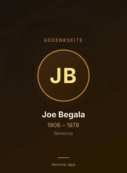 Gedenkportrait von Joe Begala