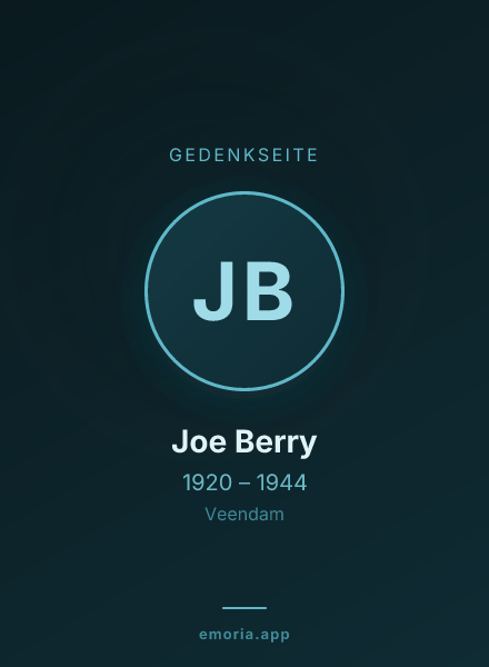 Gedenkportrait von Joe Berry