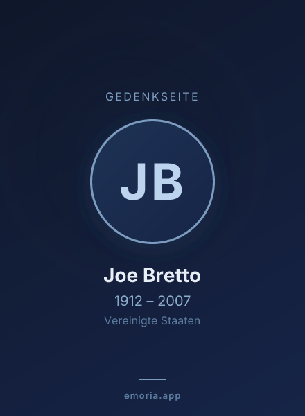 Gedenkportrait von Joe Bretto