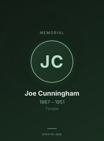 Memorial portrait of Joe Cunningham