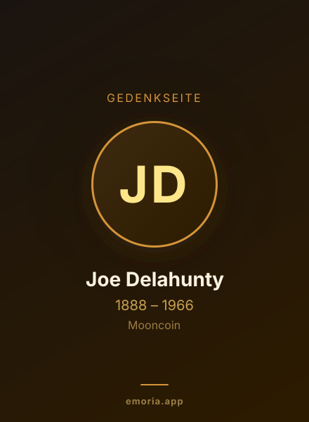 Gedenkportrait von Joe Delahunty