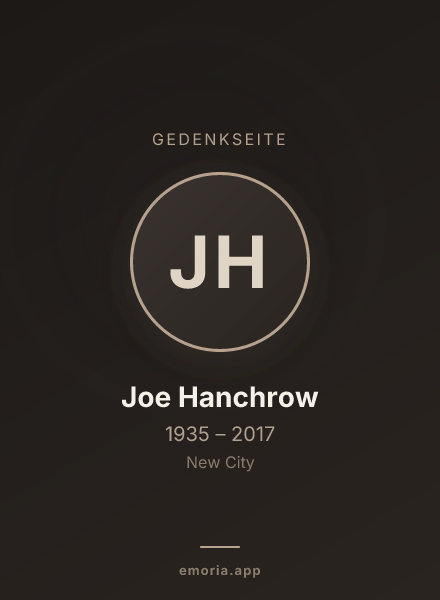 Gedenkportrait von Joe Hanchrow