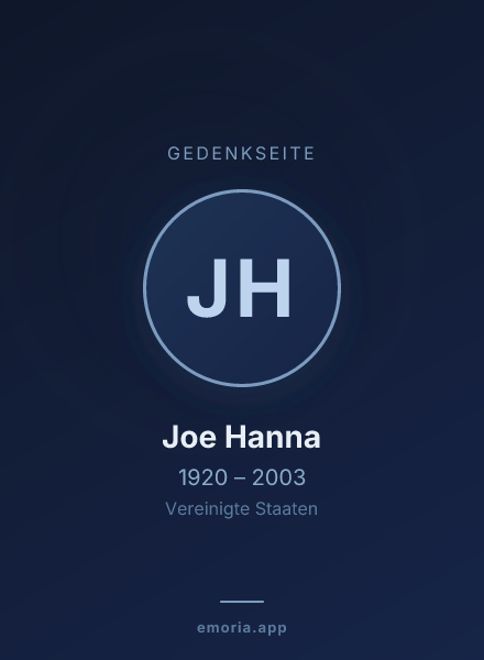 Gedenkportrait von Joe Hanna