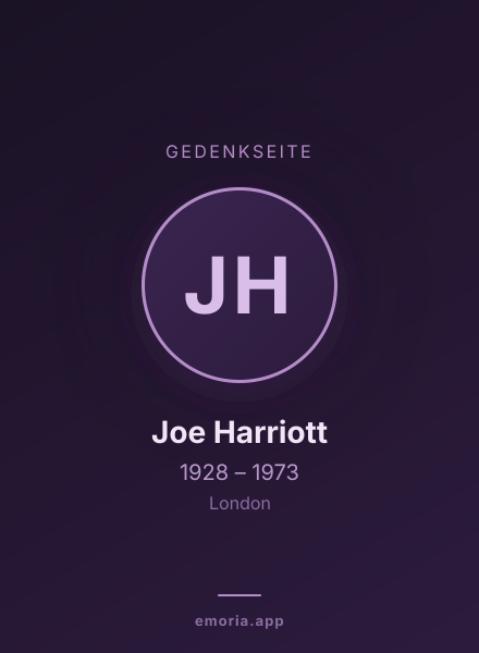 Gedenkportrait von Joe Harriott