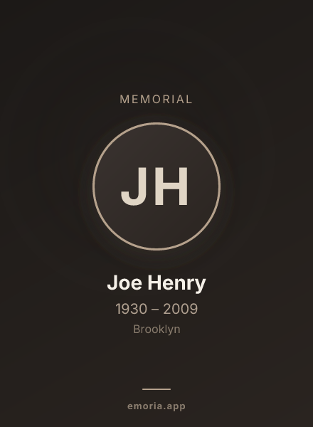 Memorial portrait of Joe Henry