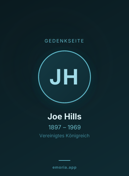 Gedenkportrait von Joe Hills