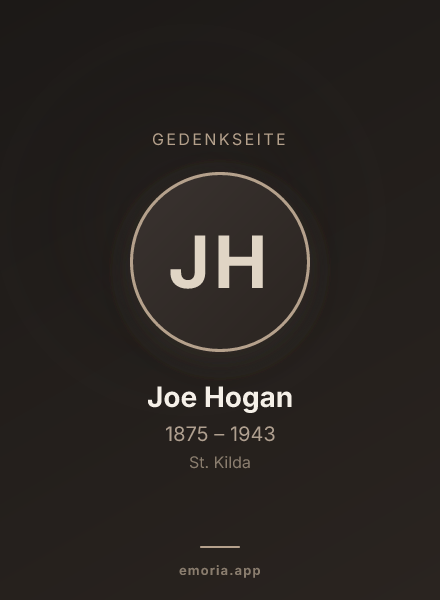 Gedenkportrait von Joe Hogan