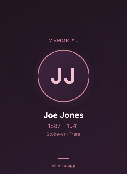 Memorial portrait of Joe Jones
