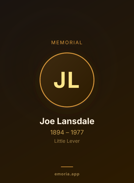 Memorial portrait of Joe Lansdale