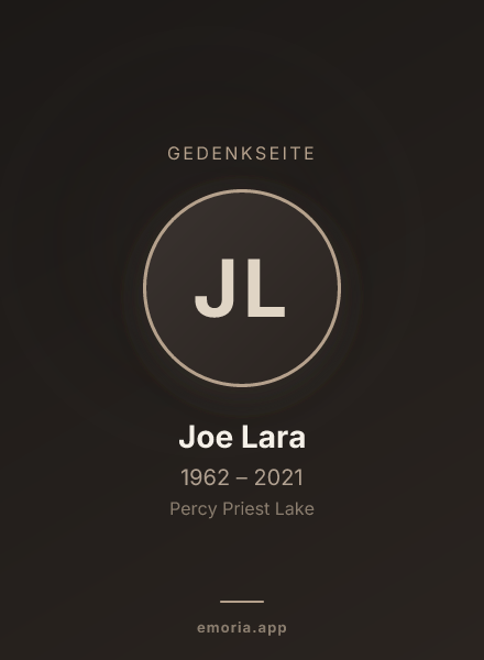 Gedenkportrait von Joe Lara