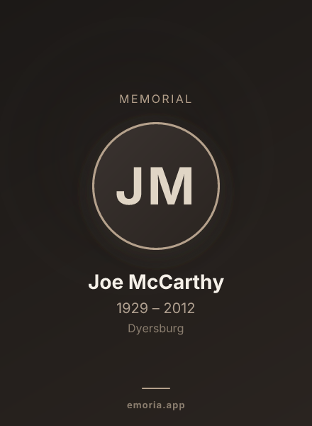 Memorial portrait of Joe McCarthy