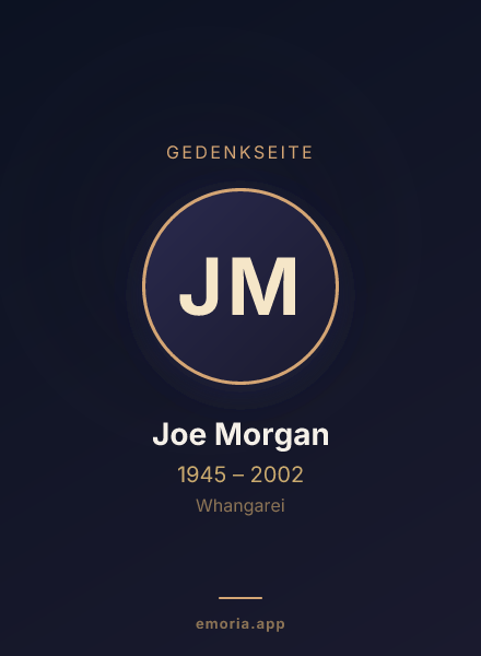 Gedenkportrait von Joe Morgan