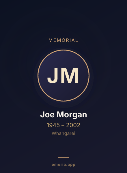 Memorial portrait of Joe Morgan