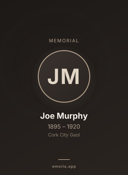 Memorial portrait of Joe Murphy