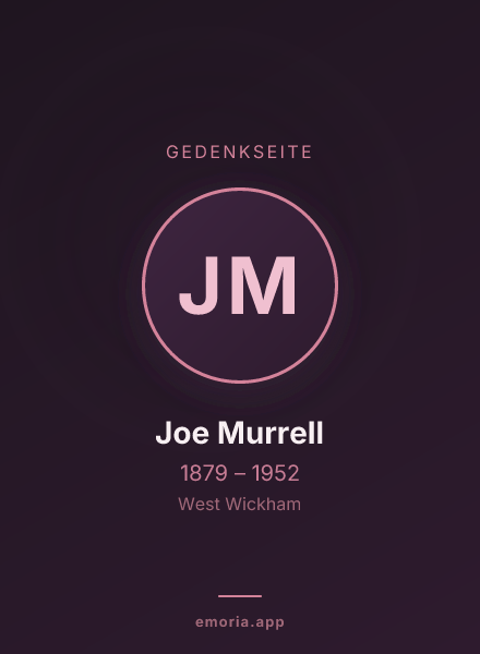Gedenkportrait von Joe Murrell