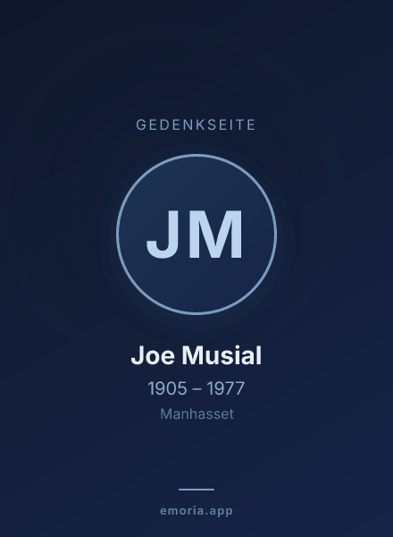 Gedenkportrait von Joe Musial