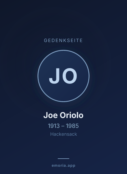 Gedenkportrait von Joe Oriolo