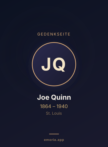 Gedenkportrait von Joe Quinn