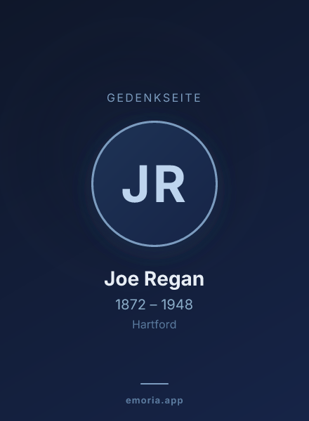 Gedenkportrait von Joe Regan