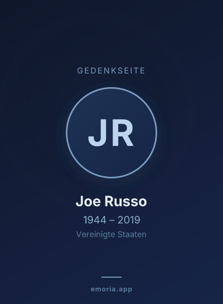 Gedenkportrait von Joe Russo