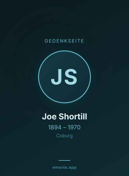 Gedenkportrait von Joe Shortill